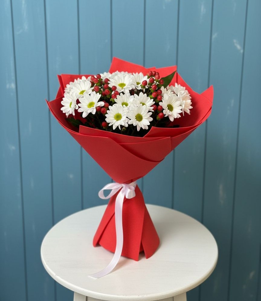 Букет цветов из: Хризантемы в Загорянский