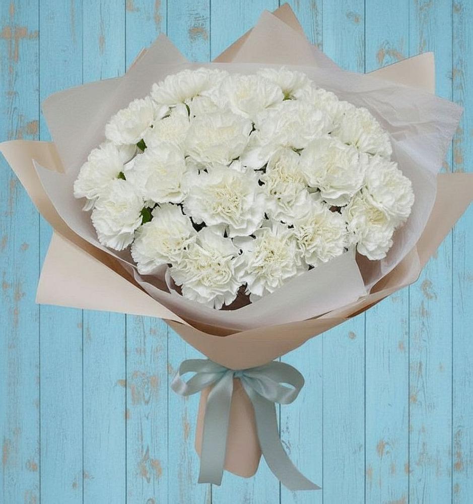 Букет цветов из: Гвоздики в Загорянский