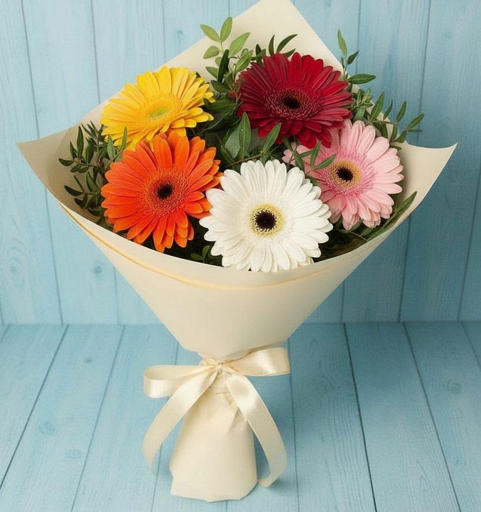 Букет цветов из: Герберы в Загорянский