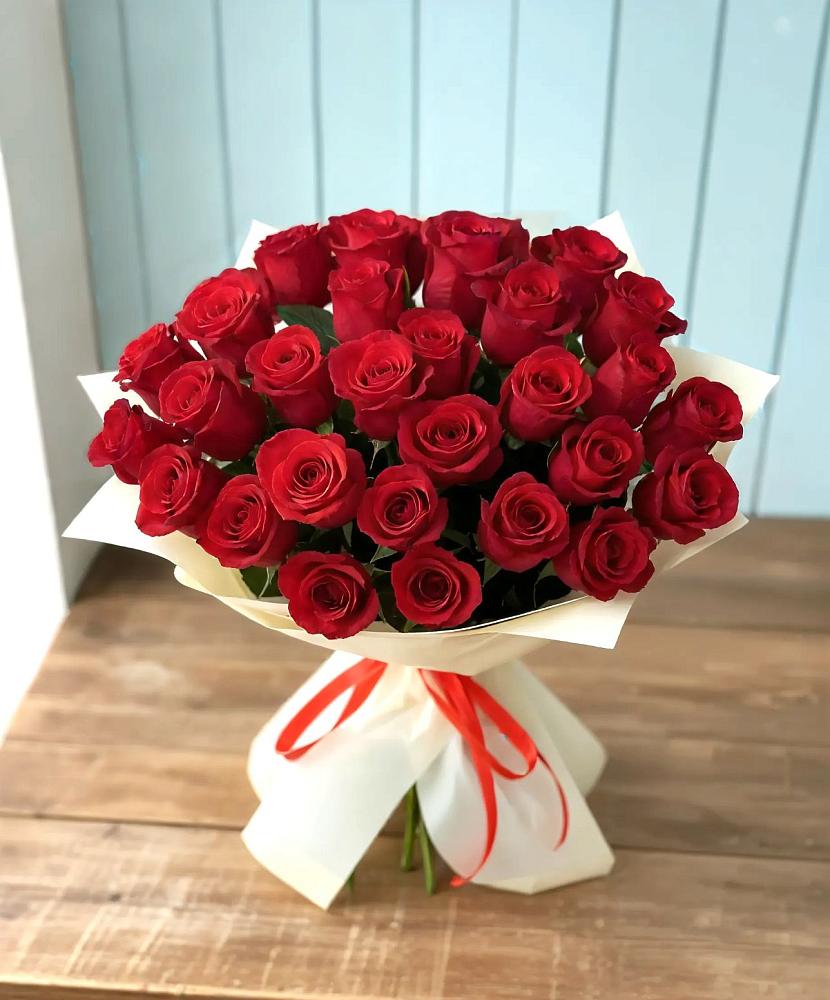 Букет 29 Красных роз в Загорянский