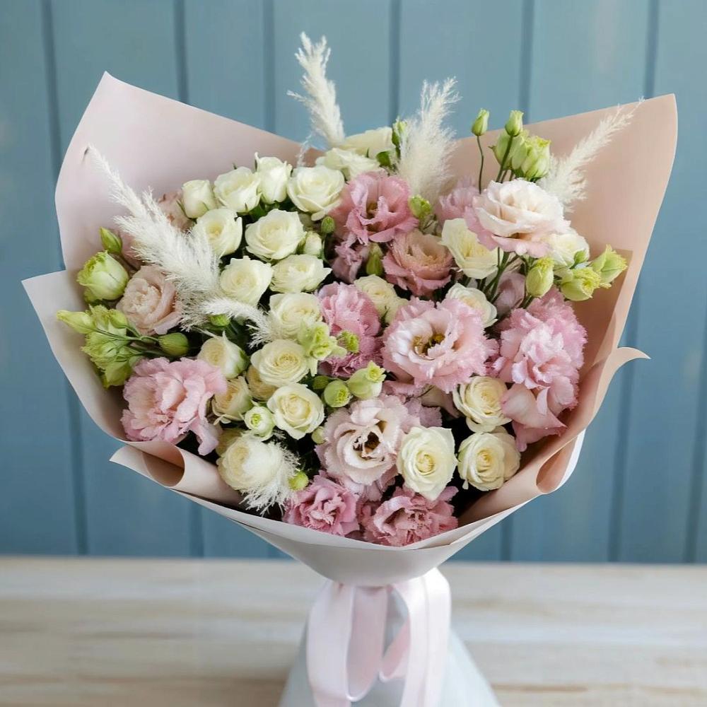 Букет цветов из: Альстромерии и Розы в Загорянский