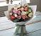 Букет цветов из: Розы, Лизиантусы и Гвоздики в Загорянский