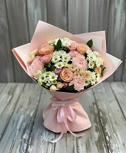 Букет цветов из:  Гвоздики, Розы и Хризантемы #REPLACE_PRED# Загорянский