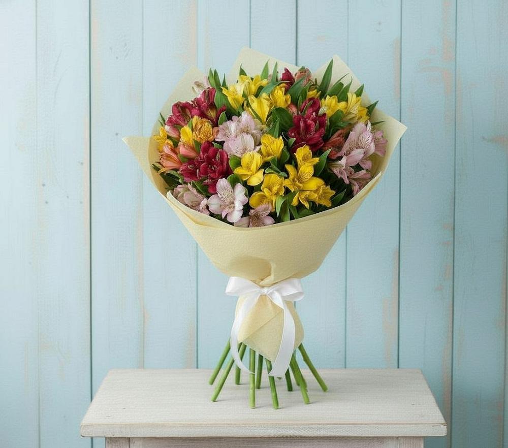 Букет цветов из: Альстромерии в Загорянский