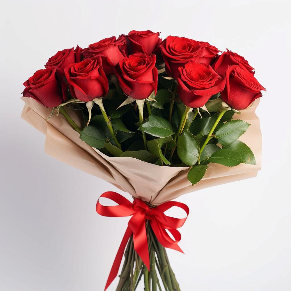 Букет 11 Красных роз Эдлесс Лав в Загорянский