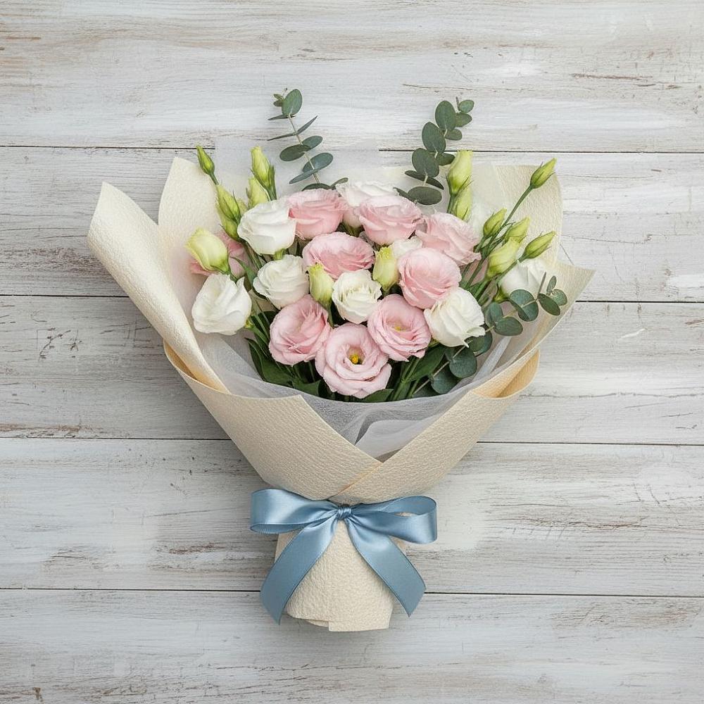 Букет цветов из: Лизиантусы в Загорянский